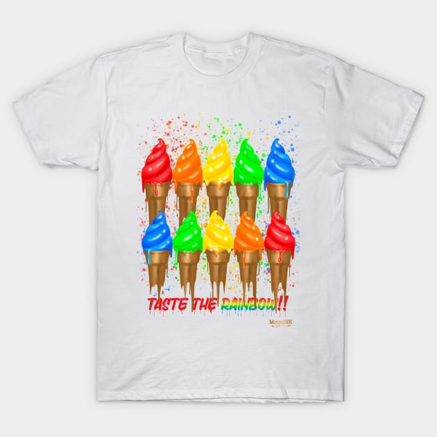 Taste The Rainbow T-Shirt by MetroInk